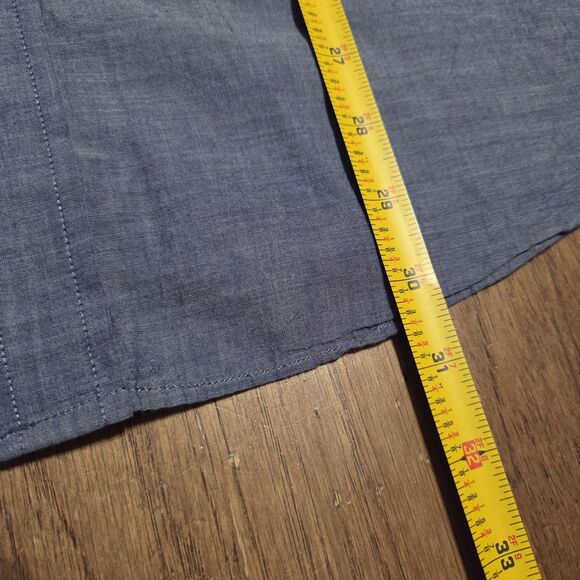 J.Crew Shirt Mens Large Blue Chambray Casual Work Pocket Button Down - Picture 8 of 8